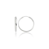 Boucles d'oreilles créoles en argent
